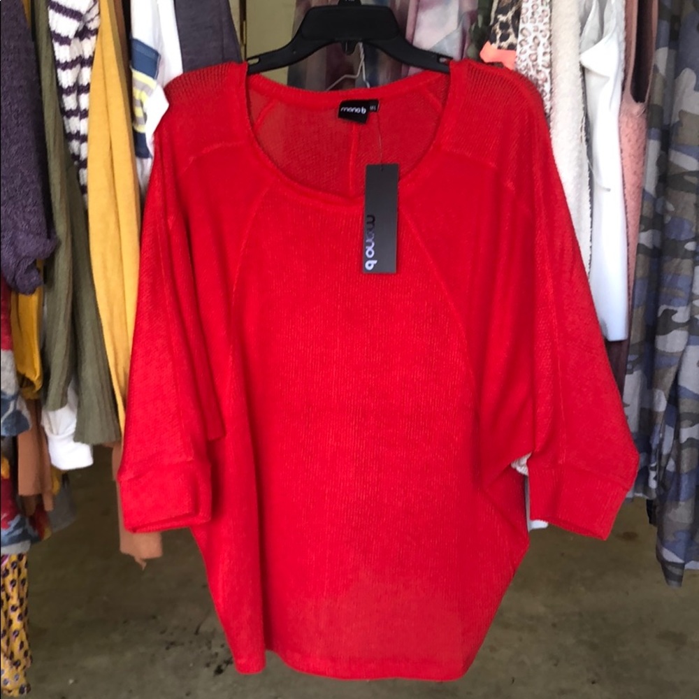 Mono b  dolman sleeve top